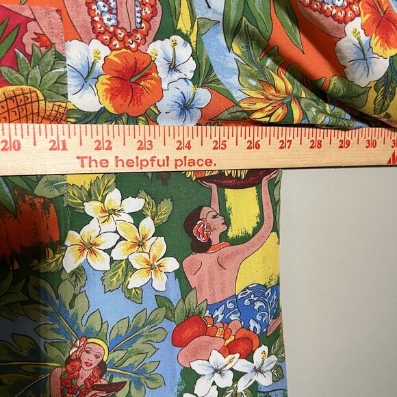 Vintage Y2K Tommy Hilfiger Floral Hawaiian Button Up Shirt Size XL Rayon Surf - Picture 8 of 9